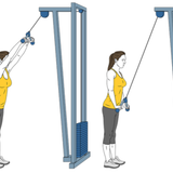 pullover con cable polea de pie init pos 9896