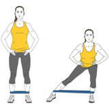 zancada lateral con banda elastica init pos 8188