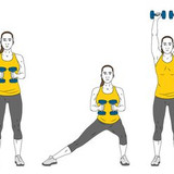 zancada lateral y extension de triceps init pos 2746