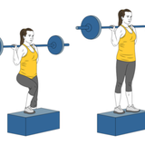 zancada subiendo a un banco con barra init pos 6068