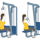 jalon dorsal con polea alta y barra v init pos 4358