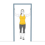 estiramiento pectoral con brazos en cruz y apoyados init pos 6836