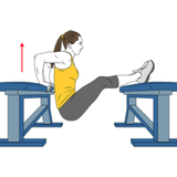 extension de brazos apoyado en dos bancos init pos 8466