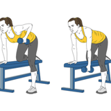 remo con mancuerna con rodilla apoyada init pos 1870