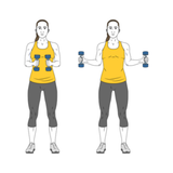 rotacion de hombros con mancuernas de pie init pos 9002