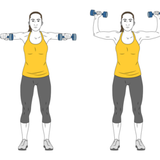 rotancion de hombros con mancuernas de pie init pos 1764