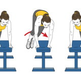 salto lateral con dos pies sobre un banco init pos 2854