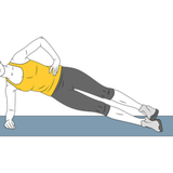 plancha lateral con apoyo de antebrazo init pos 4513