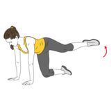 abduccion de una pierna a cuatro patas o cuadrupedia init pos 9579