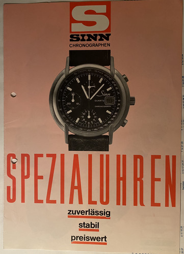 Sinn Prospekt 4 1988 Seite 1