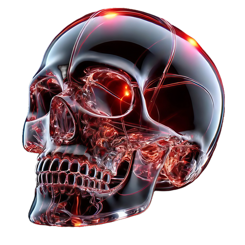 Crystal skull logo