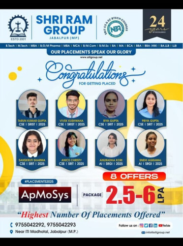 8 Students Placed in ApMoSys-Another Big Achievement for Shri Ram Engineering College in Jabalpur.jpg