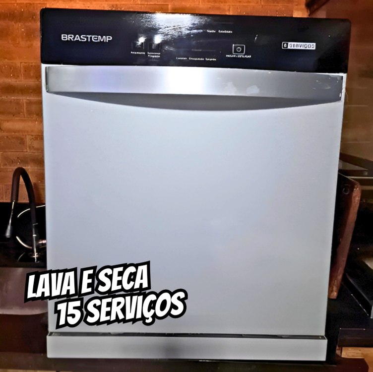 Lava-louças Brastemp de Embutir 15 Serviços BLF61AB Branca