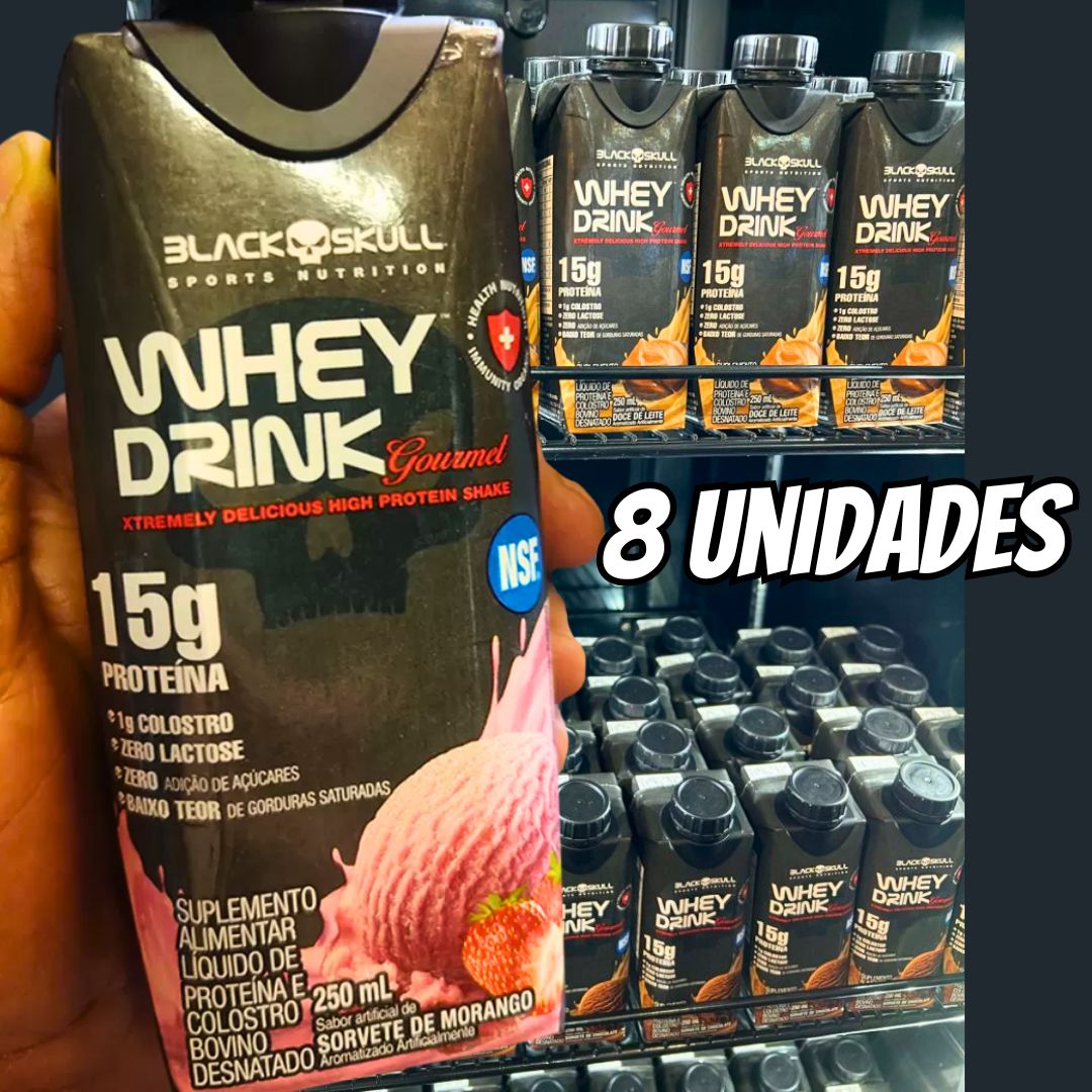 WHEY DRINK GOURMET – PRONTO PARA BEBER – PACK 8 UNID WHEY DRINK GOURMET 250mL – PACK 8 UNID