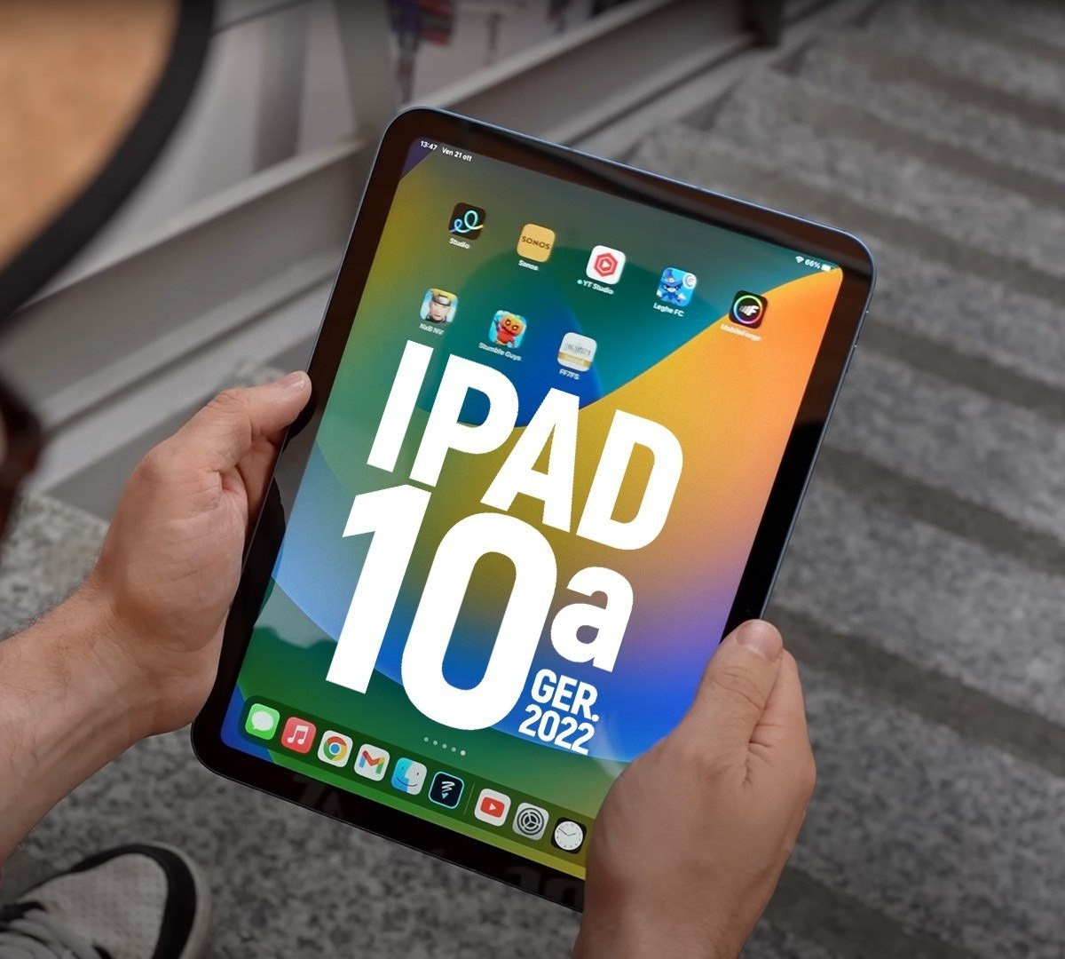 iPad da Apple (10a geração): Com chip A14 Bionic, tela Liquid Retina de 10,9 polegadas, 64 GB Wi-Fi 6, câmera frontal de 12 MP, câmera traseira de 12 MP, Touch ID – Prateado