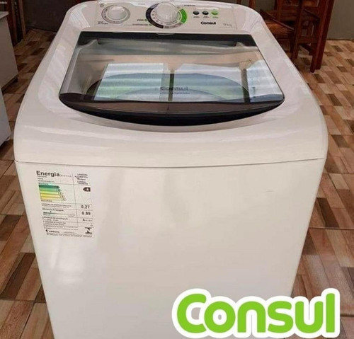 Máquina De Lavar 9kg Econômica Cwb09bb Branca Consul Cor Branco 110V.jpg