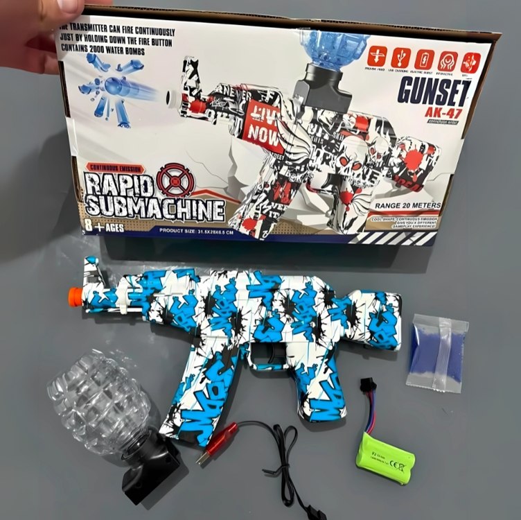 Arma Bolinha De Gel Elétrica Automática Ak47 Orbeez