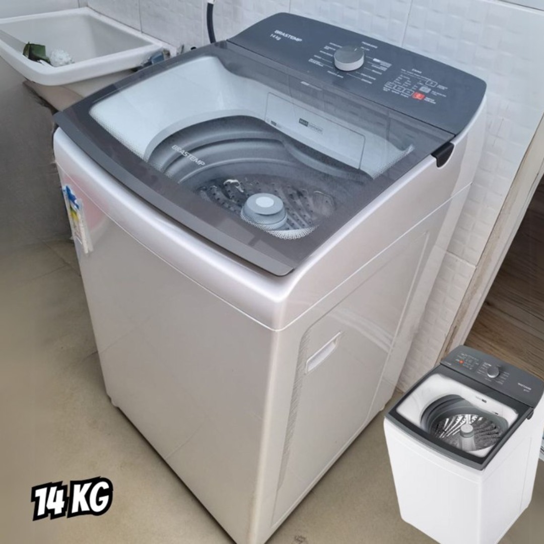 Máquina De Lavar Brastemp 14kg Branca Com Ciclo Tira Manchas Cor Branco