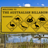 Billabong Welcome sign