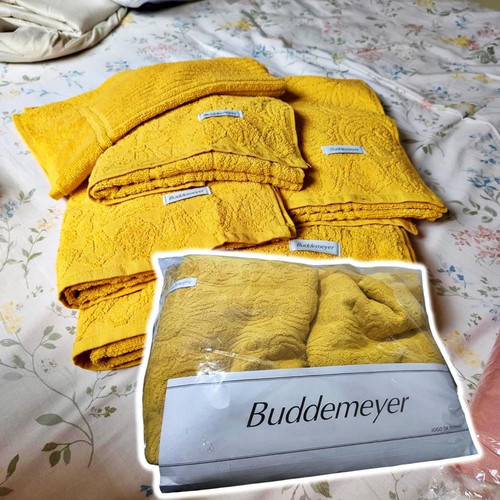 Jogo de Toalhas Buddemeyer Florentina 100% Algodão Amarelo 5 peças.jpg