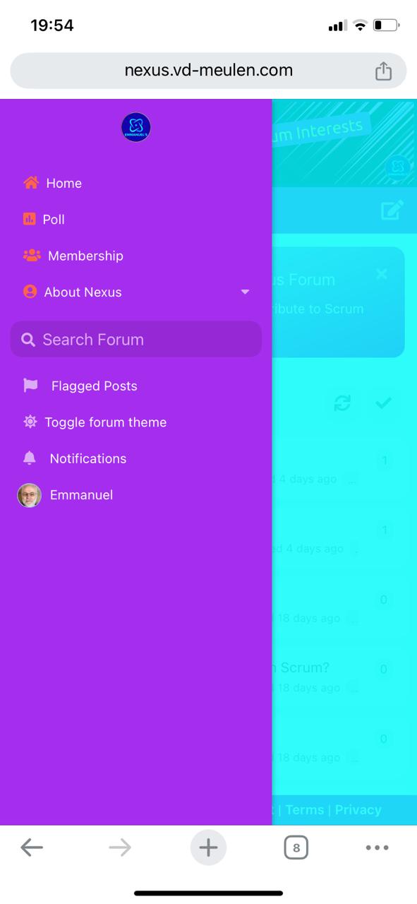 Nexus Forum Mobile Menu