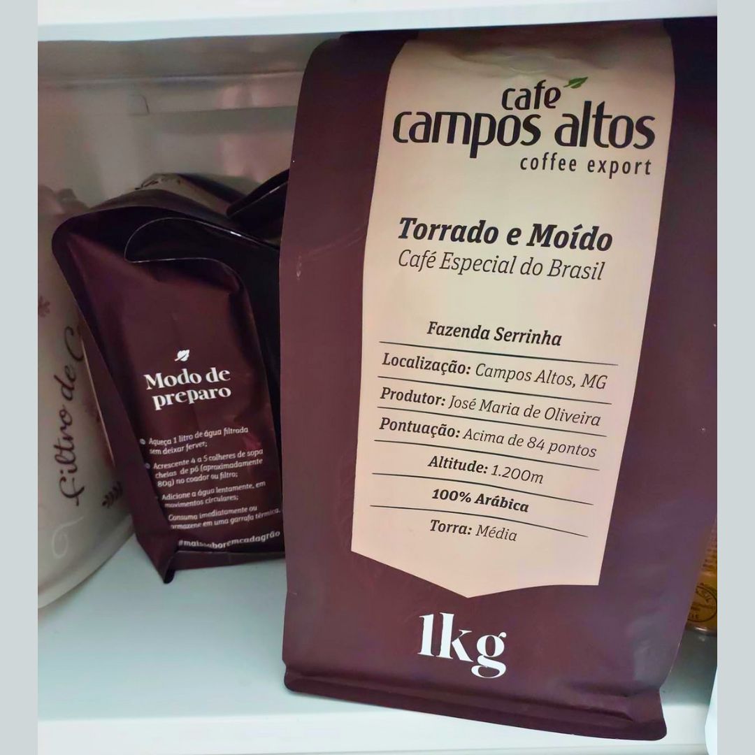 Café Campos Altos, Café Especial Torrado e Moído, 1Kg