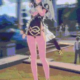 珂莱塔 东流映荷 黑金配色.gif