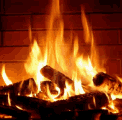 burning fireplace fire.gif