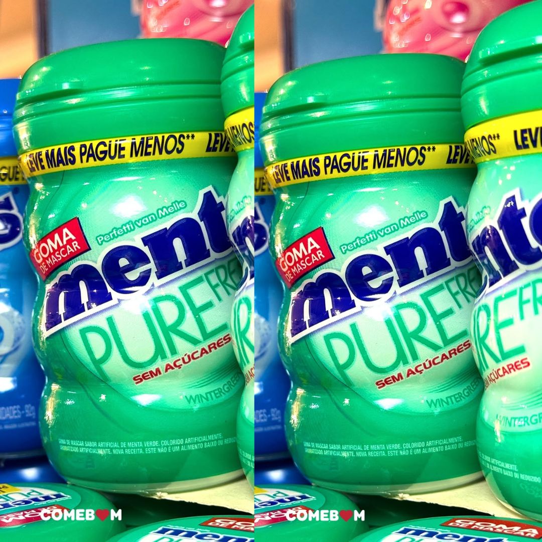 MENTOS Garrafa Goma De Mascar Sem Açúcar Mentos Pure Fresh Wintergreen | 56G