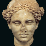 Roman Head of Apollo Sauroktonos (the lizard killer) copy of a 4th century Greek bronz (MeisterDruck