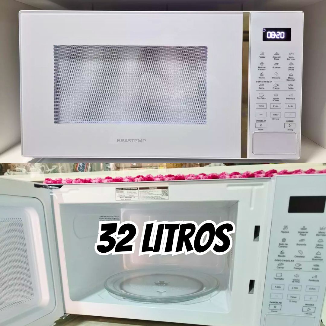 Micro-ondas Menu Gourmet Brastemp Bms46ab 32 Litros Branco 110V