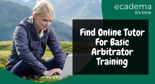 The arbitration training course is designed for those wishing to become arbitrators, or who want a greater understanding of the skills involved in arbitration. ecadema provides you the best online tutor for basic arbitrator training for students to mediate, manage and resolve issues with knowledge and practical skills. Join ecadema- It's time 
For More Information :-  https://bit.ly/33wNrDe