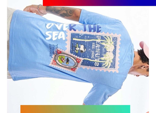 men s blue over the sea graphic printed oversized t shirt 637046 1717135739 1