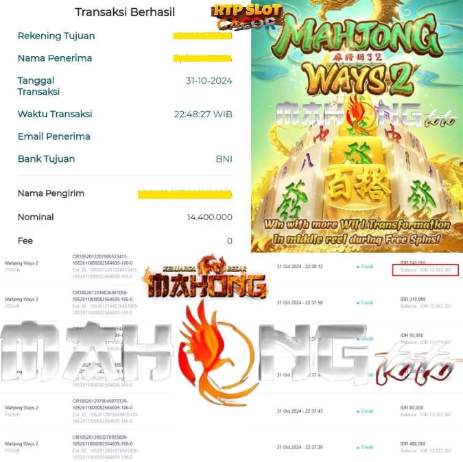 SELAMAT KEPADA ID XXXX JACKPOT PERMAINAN Mahjong Ways 2 Slot - PG Soft DI WEB MAHONGTOTO