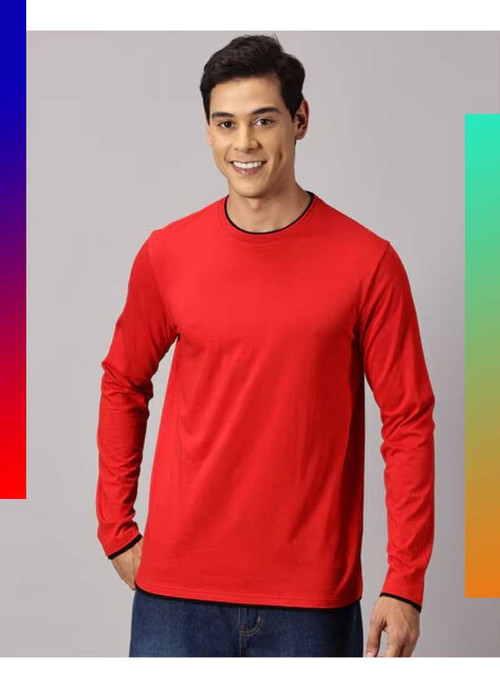 the hollander red regular fit crew neck cotton t shirt .jpg