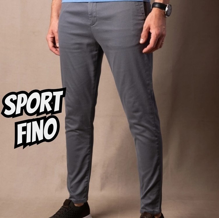 Calça Sarja Masculina Alfaiataria Sport Fino Bolso Faca