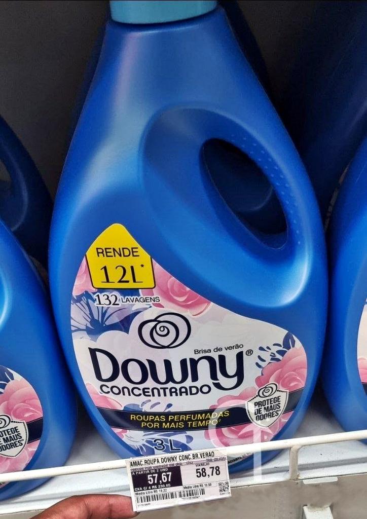 Amaciante Concentrado Downy Brisa de Verão – 3L, Downy