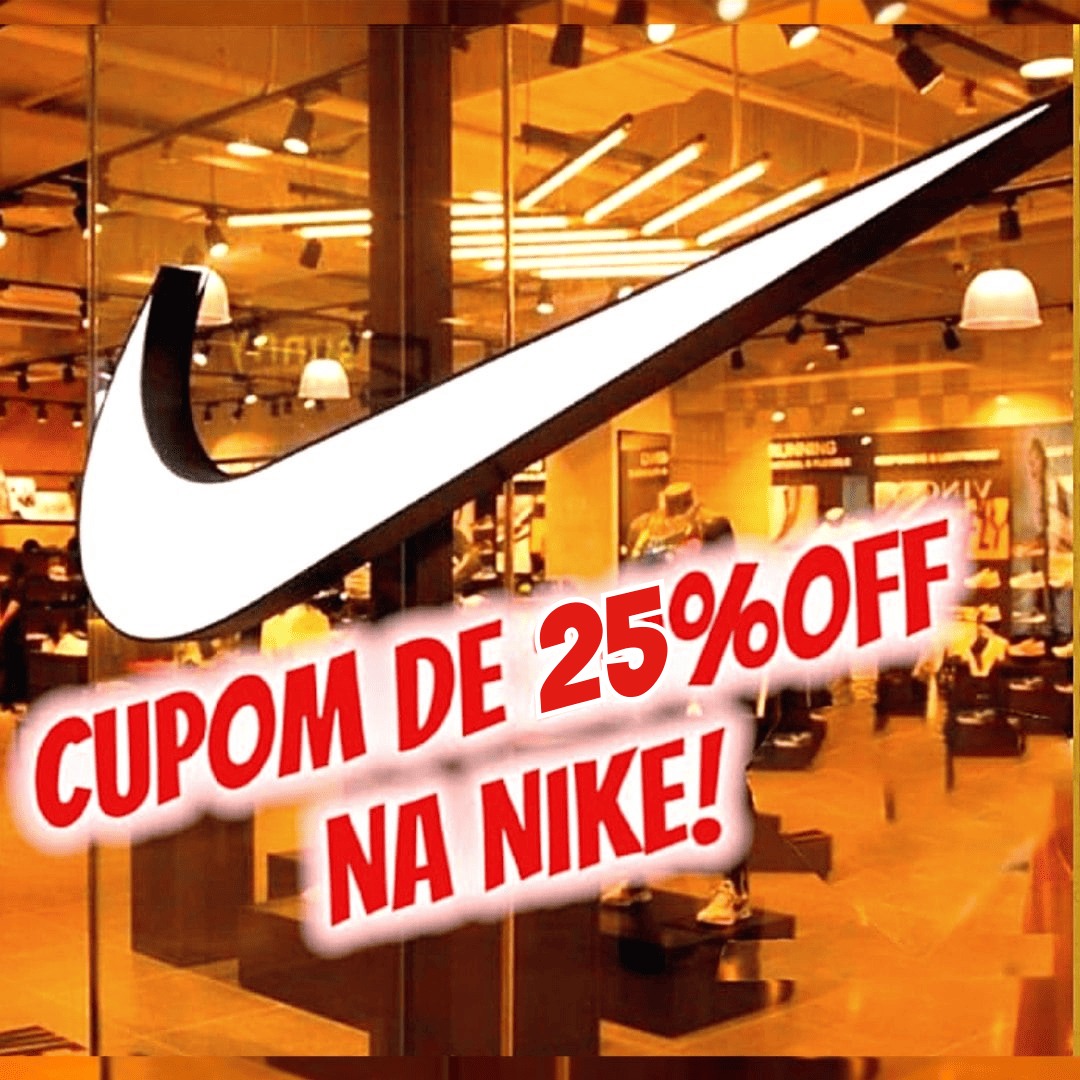 Cupom de 30% OFF em itens selecionados no site da NIKE