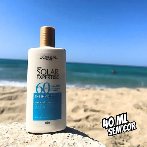 L'Oréal Paris Protetor Solar Expertise The Invisible Fluido sem cor FPS60 40g.jpg