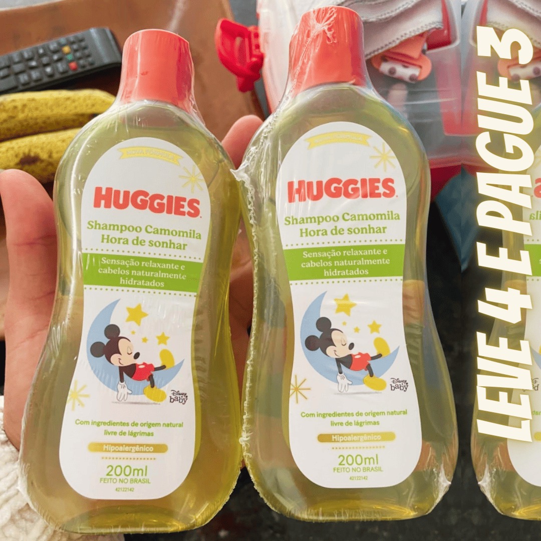 Shampoo Infantil Huggies Chá de Camomila – 200ml