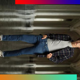 levis blue men lightly washed 65504 skinny fit jeans