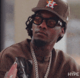 Exactly 01 Offset, Cardi B's ex husband, pointing his fingers as if to say That Part aka Basically I.gif