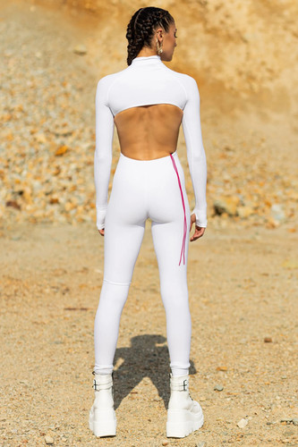 CATS665White Cut Out Costume, Women Burning Man Costume, Burning Man Festival Outfit, Desert Rave Ou