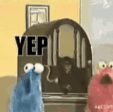 YEP featuring the Sesame Street muppets that say yep, yep, yep, yep, yep all the time aka Lemmings M