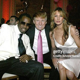 Trump &amp; Puffy 02 Arms around Puffy &amp; Melania 01