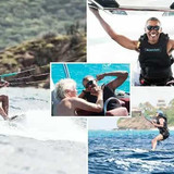 Barack Hussein Obama 01 Palling around w billionaire Richard Branson on a boat