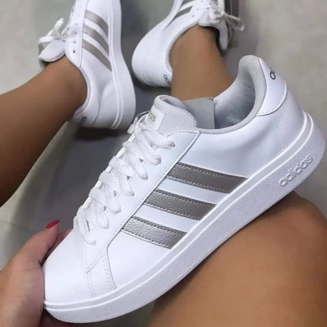 Tênis Adidas Grand Court Base Feminino – Branco