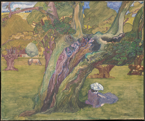 Toorop, Jan Старый дуб в графстве Суррей, 1891, 64 cm х 76 cm, Холст, масло