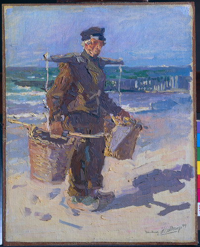 Toorop, Jan Рыбак с корзинами, 1904, 31,5 cm х 49,5 cm, Холст на панели, масло.jpg