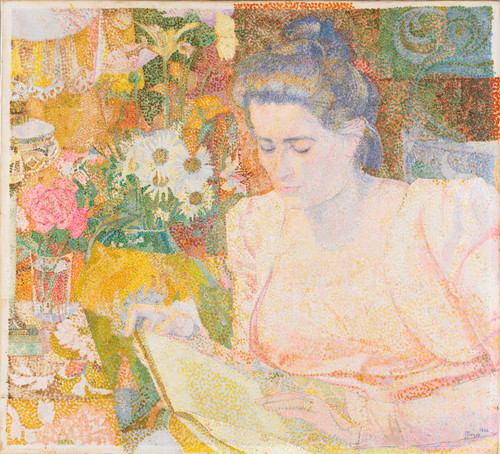 Toorop, Jan Портрет госпожи Marie Jeannette de Lange (1865 1923), жены Jan Bouman, 70,5 cm x 77,4 cm